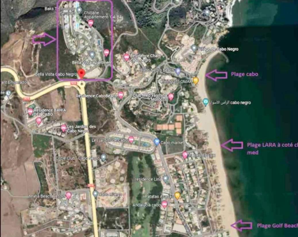 Complexe Bella Vista Cabo Negro Martil Mdiq Avec Piscines Plage Wifi Экстерьер фото